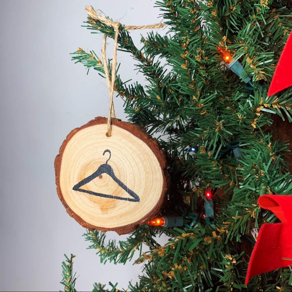 Wood Hand Painted Christmas Ornament